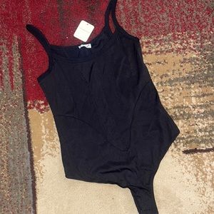 Intimately Free People black robbed bodysuit NWT